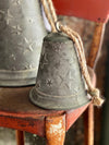 Galvanized Vintage Style Metal Star Bell~Farmhouse Christmas decor~JIngle Bells