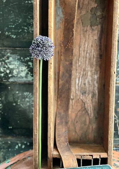 Artificial Purple Allium Flower Stem