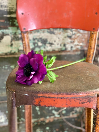 Artificial Purple Anemone Stem