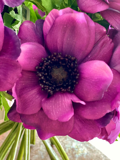 Artificial Purple Anemone Stem