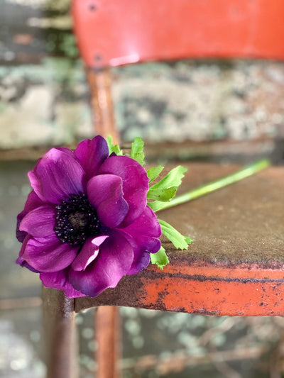 Artificial Purple Anemone Stem