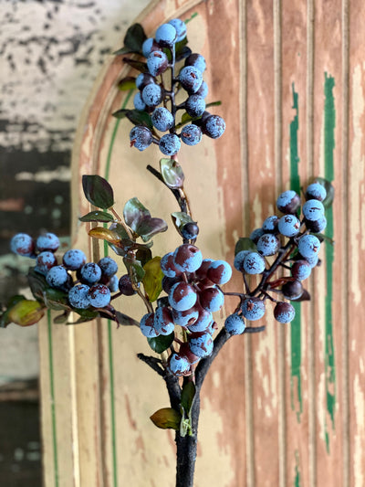 Faux Blueberry Stem