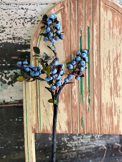 Faux Blueberry Stem