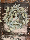 Eucalyptus & Lamb's Ear Flocked Glitter Winter Wreath