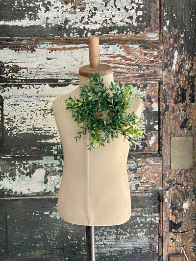 Artificial Mini Boxwood Taper Candle Ring