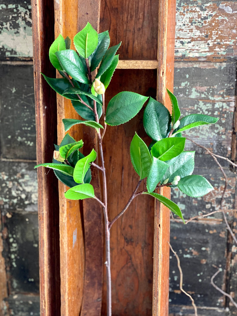 Artificial Camillia Greenery Spray