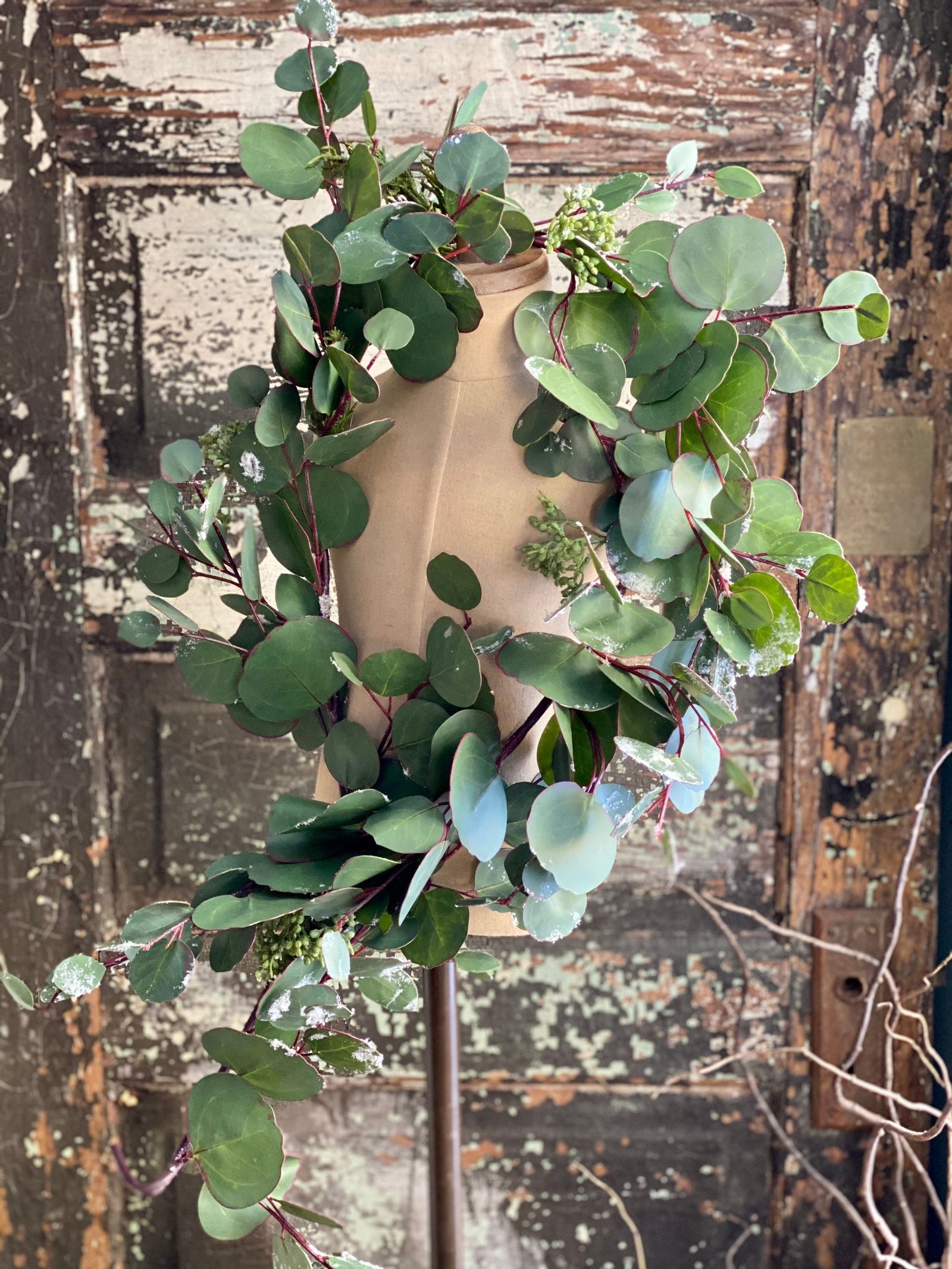 Artificial 4 Foot Eucalyptus Christmas Garland