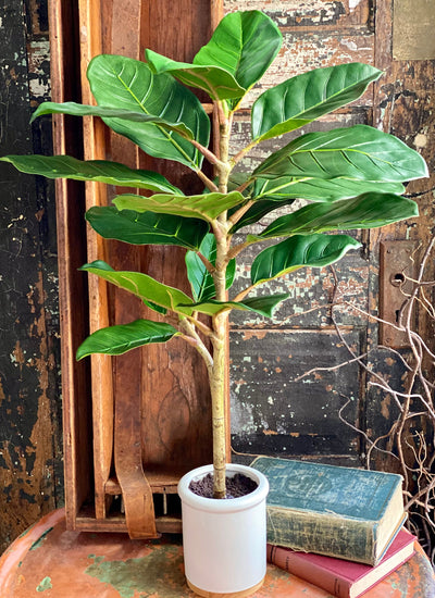 Artificial Real Touch Potted Fiddle Leaf Fig Tree