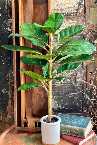 Artificial Real Touch Potted Fiddle Leaf Fig Tree