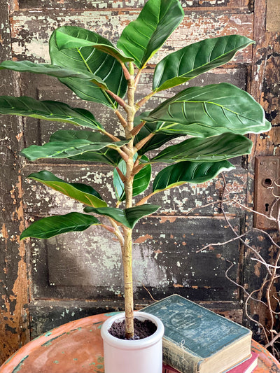 Artificial Real Touch Potted Fiddle Leaf Fig Tree