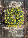 Eucalyptus & Yellow Berry Easter Wreath For Front Door