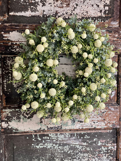 Eucalyptus & White Berry Easter Wreath For Front Door