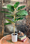 Artificial Real Touch Potted Fiddle Leaf Fig Tree