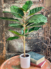 Artificial Real Touch Potted Fiddle Leaf Fig Tree