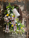 The Lorraine Summer Lemon & Blueberry Wreath for front door