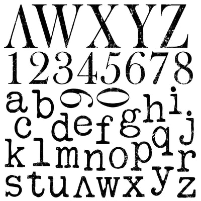 IOD Typesetting Decor Stamp