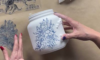 IOD Rose Toile Decor Stamp