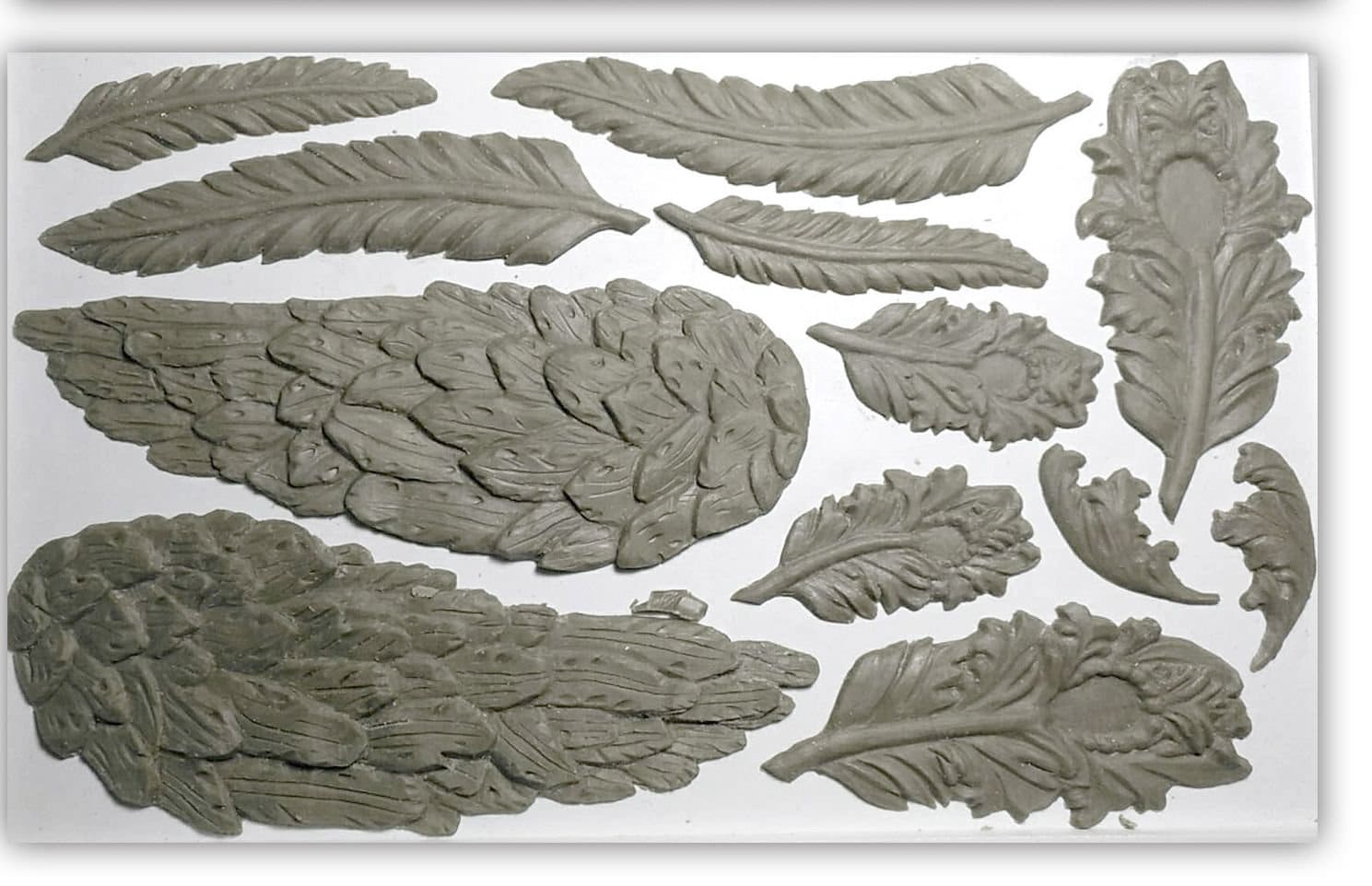 IOD Wings & Feathers Decor Mould