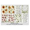 IOD Painterly Florals Rub On Transfer Sheet