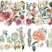 IOD Wander Floral Rub On Transfer Sheet