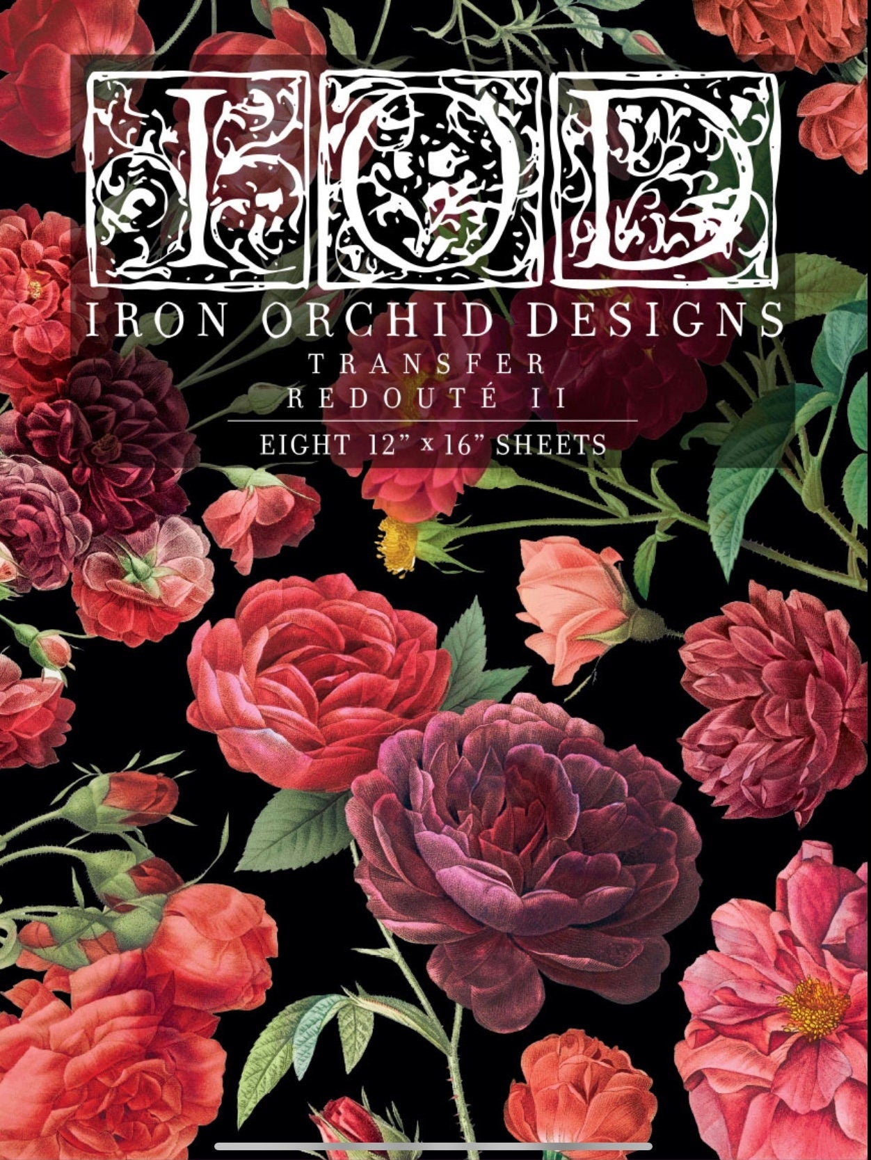 IOD Redoute II Rub On Transfer Sheet