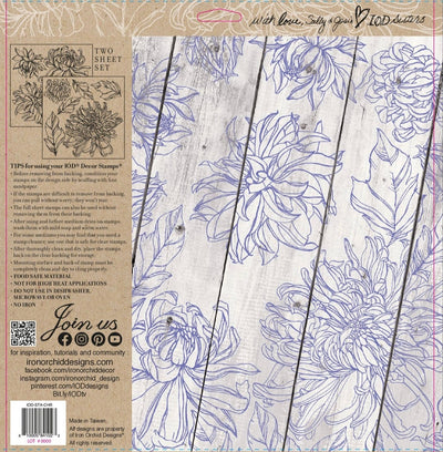 IOD Chrysanthemum Decor Stamp