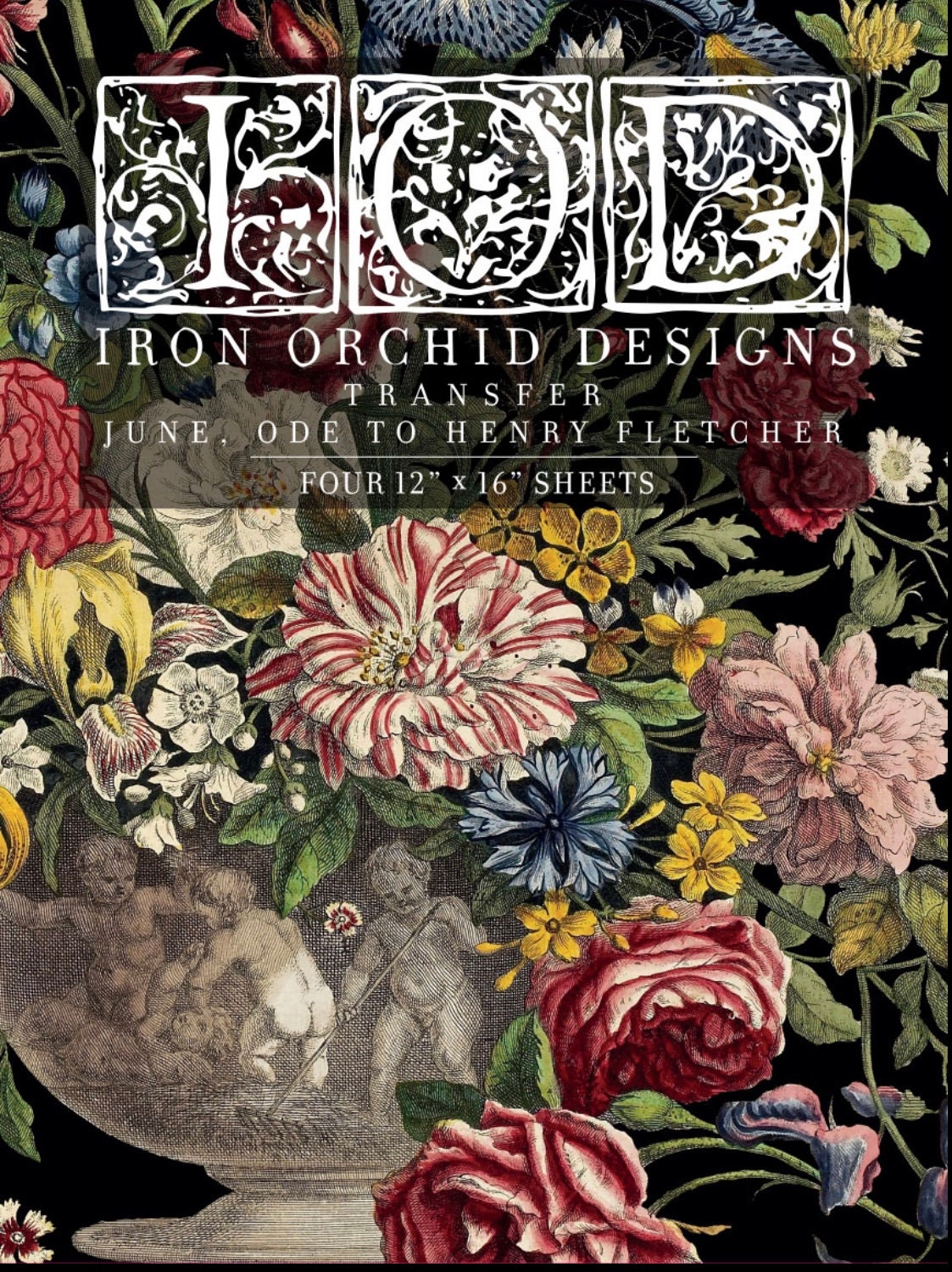 IOD June Ode to Henry Fletcher Rub-On Transfer