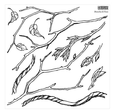 IOD Branches & Vines Decor Stamp