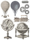 IOD Exploration Rub On Transfer Sheet
