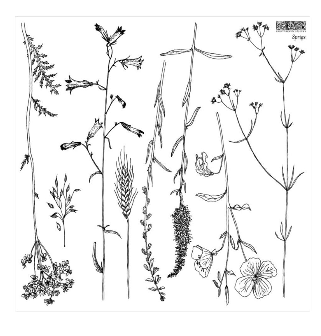 IOD Sprigs Decor Stamp