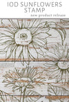 IOD Sunflower Decor Stamp