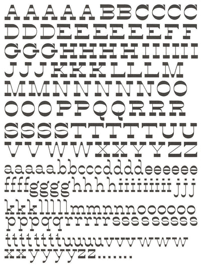 IOD Exploration Rub On Transfer Sheet