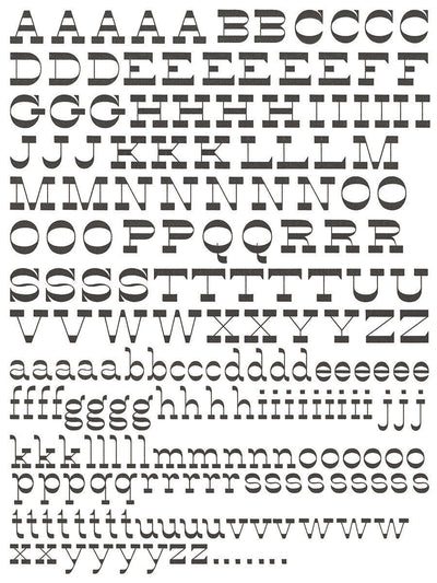 IOD Exploration Rub On Transfer Sheet