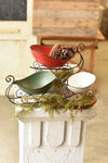 The Ana Woodland Christmas Sleigh For Table, Sleigh candleholder, potpourri holder, sleigh container