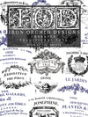 IOD Traditional Pots Decor Rub On Transfer Sheet