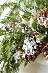 The Shivan Faux Snowy Mixed Pine Drop