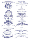 IOD Traditional Pots Decor Rub On Transfer Sheet