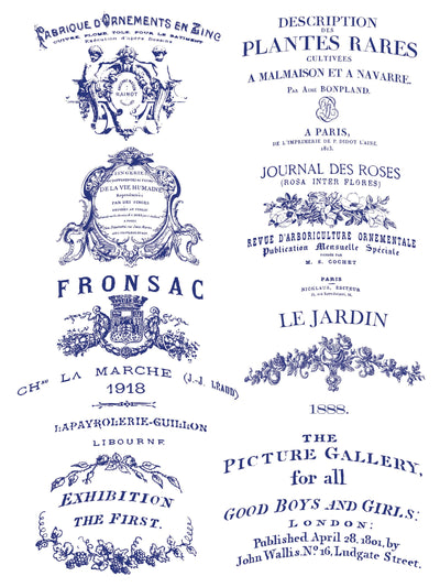 IOD Traditional Pots Decor Rub On Transfer Sheet