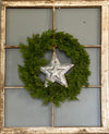 Tin Galvanized Star Christmas Ornament