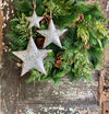 Tin Galvanized Star Christmas Ornament