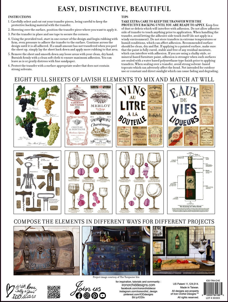 IOD Cheers Rub-On Transfer Sheet