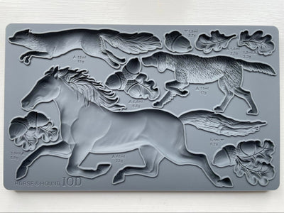 IOD Horse & Hound decor mould