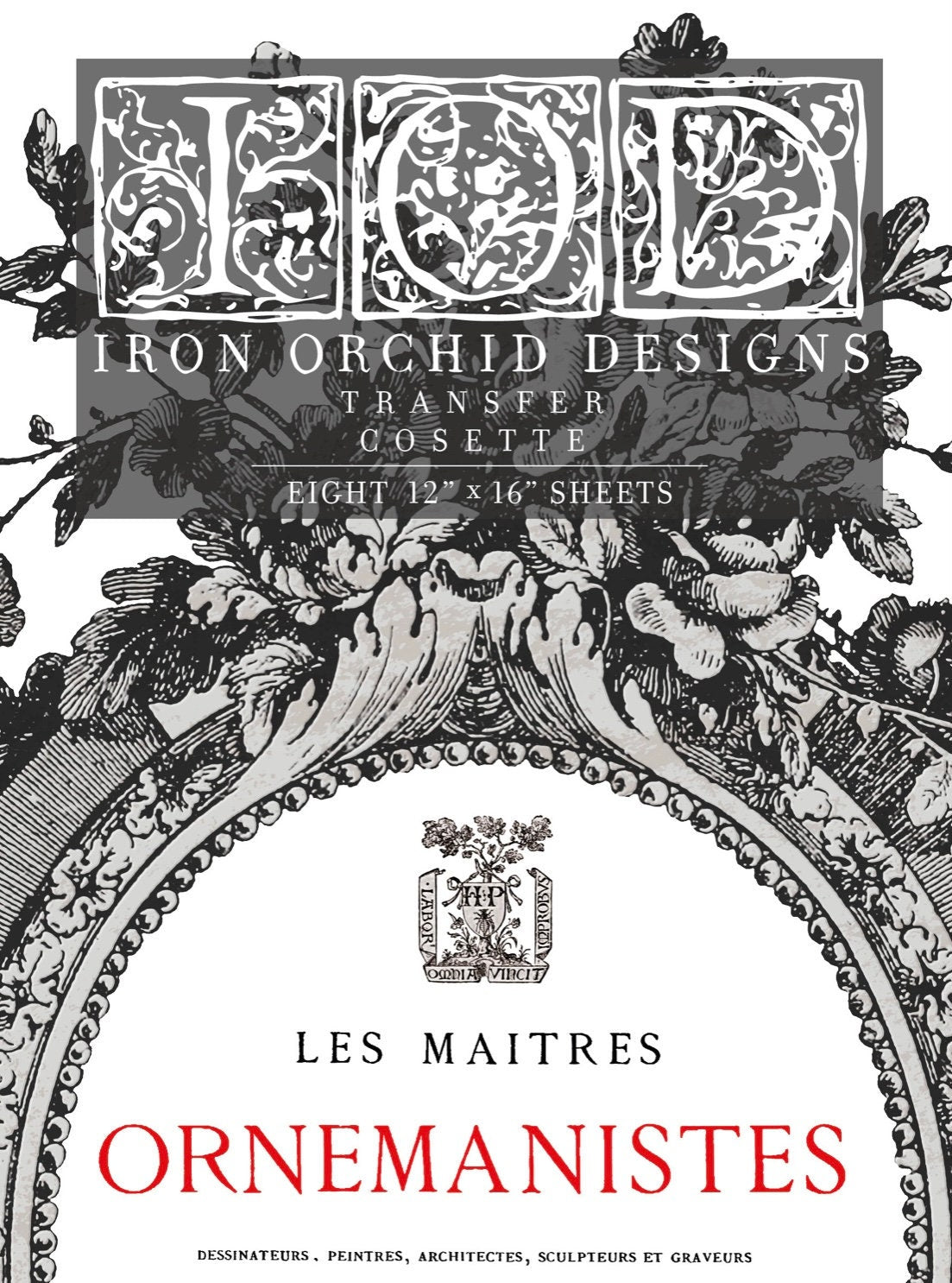 IOD Cosette Rub On Transfer Sheet