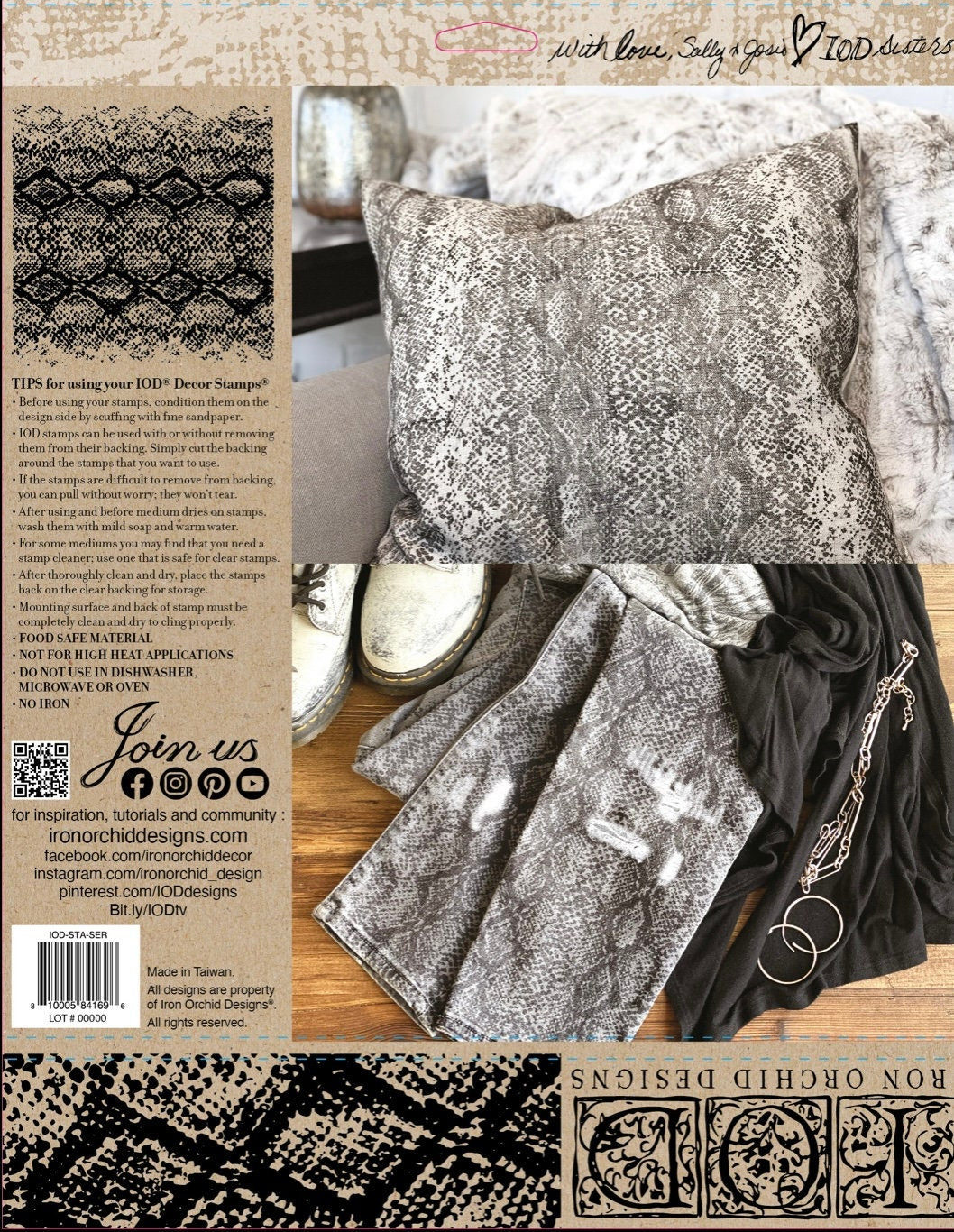 IOD Serpentine Decor Stamp