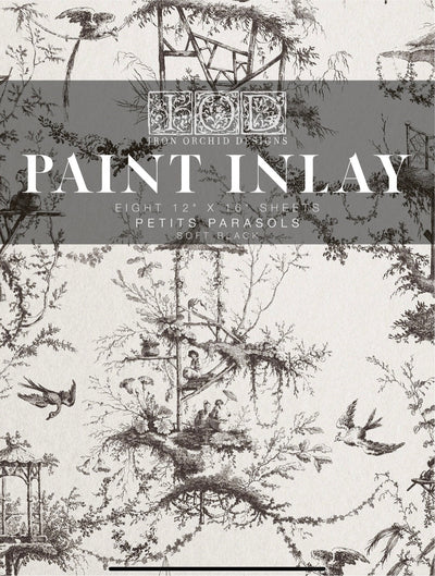 IOD Petits Parasols Paint Inlay Sheet