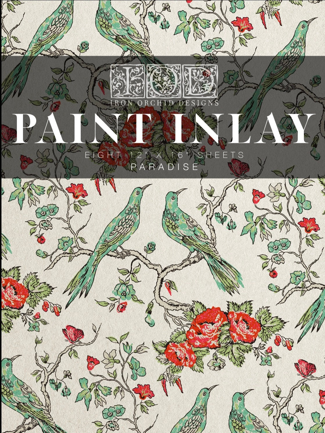 IOD Paradise Paint Inlay Sheet