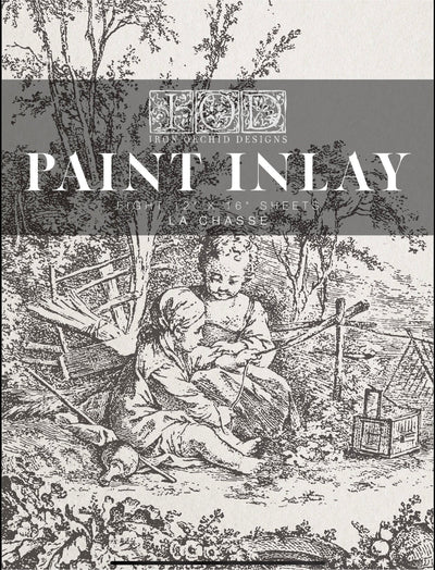 IOD La Chasse Paint Inlay Sheet