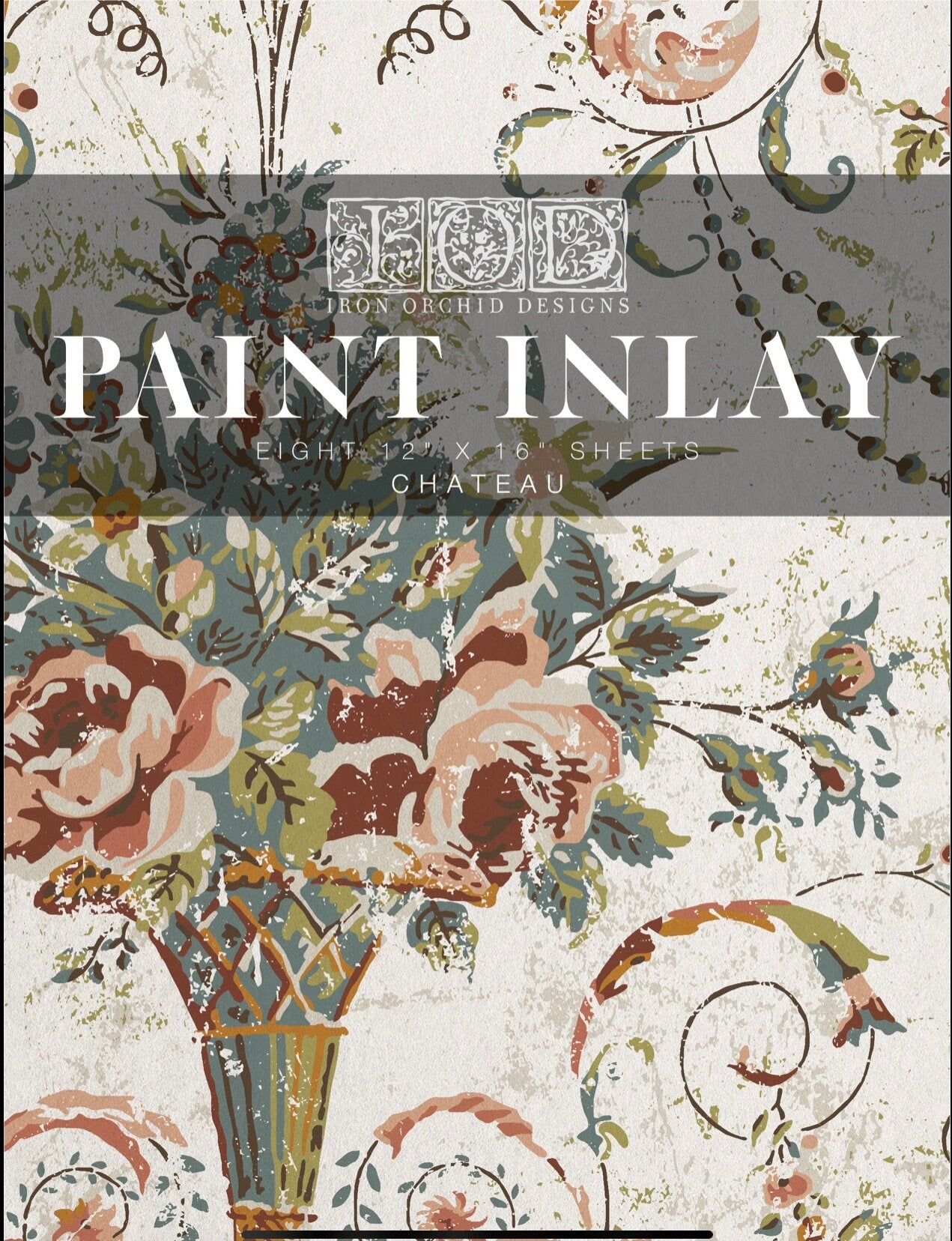 IOD Chateau Paint Inlay Sheet