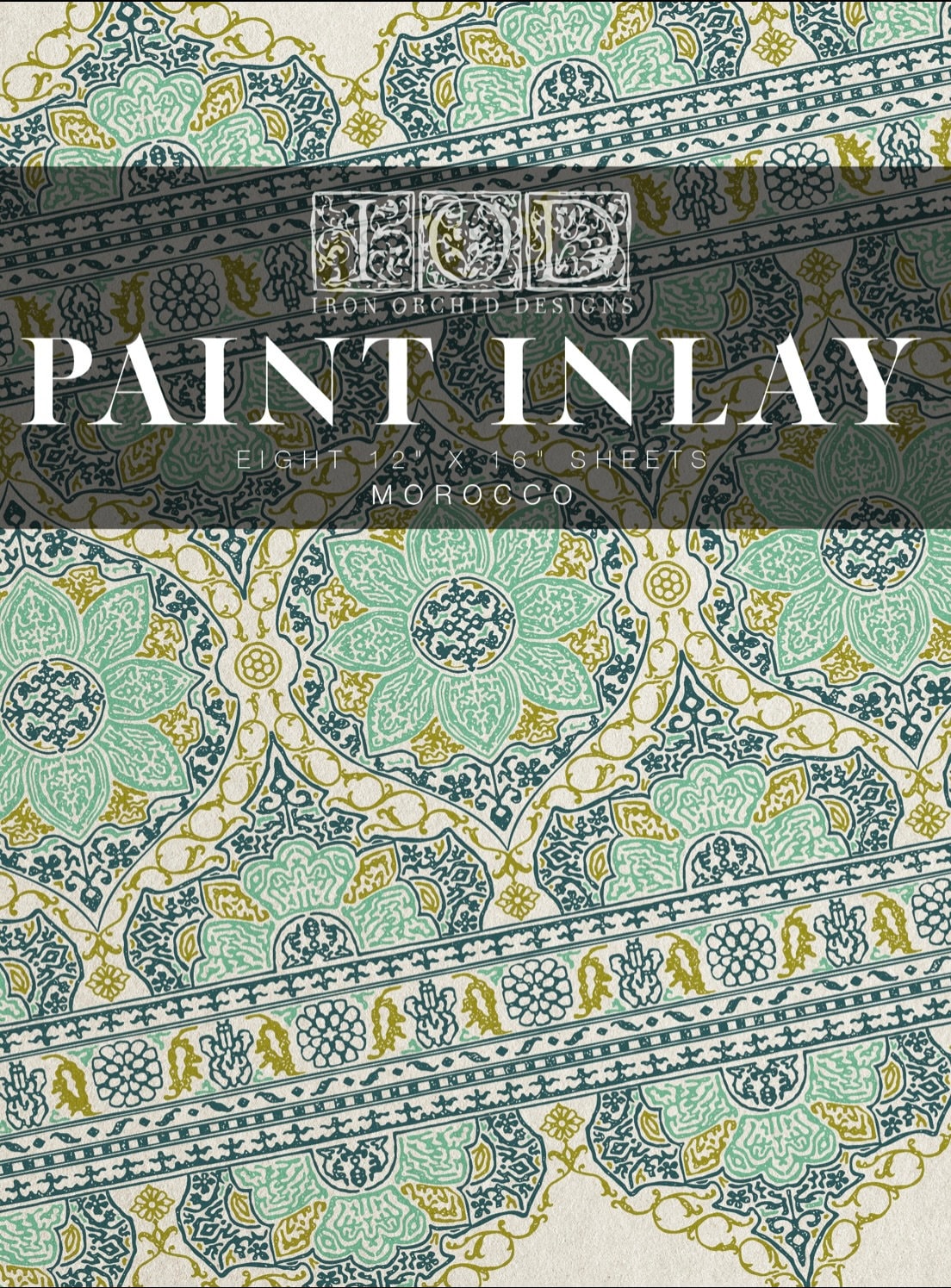 IOD Morocco Paint Inlay Sheet