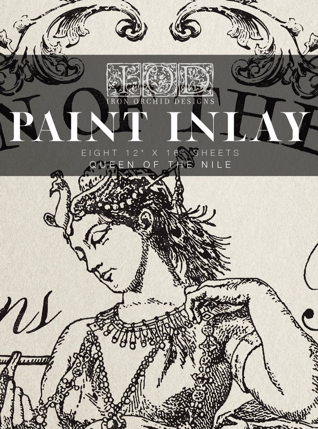 IOD Queen of the Nile Paint Inlay Sheet